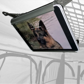 Close View inside a Rooftop Tent with Tablet Support