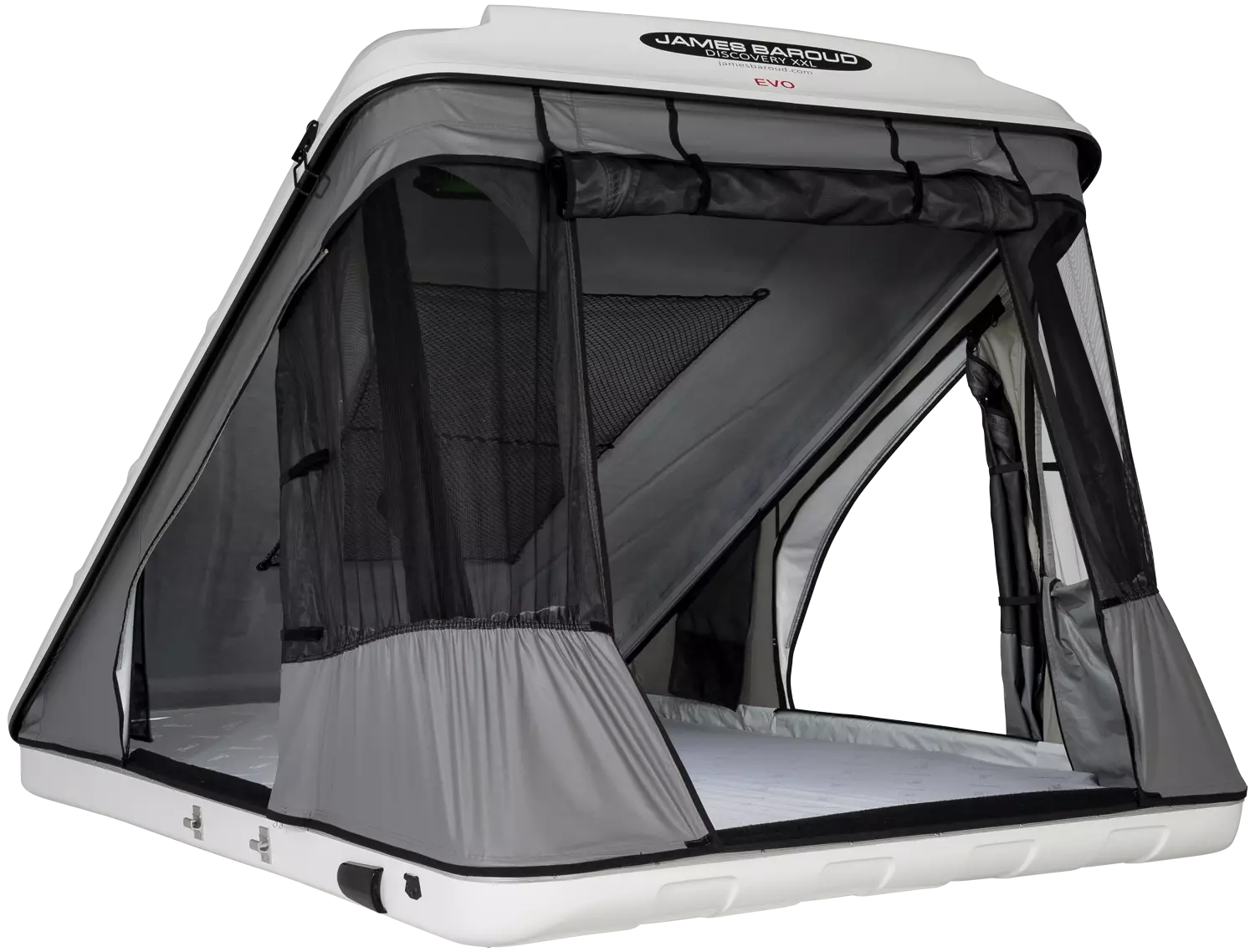 James Baroud Space White rear angle open windows