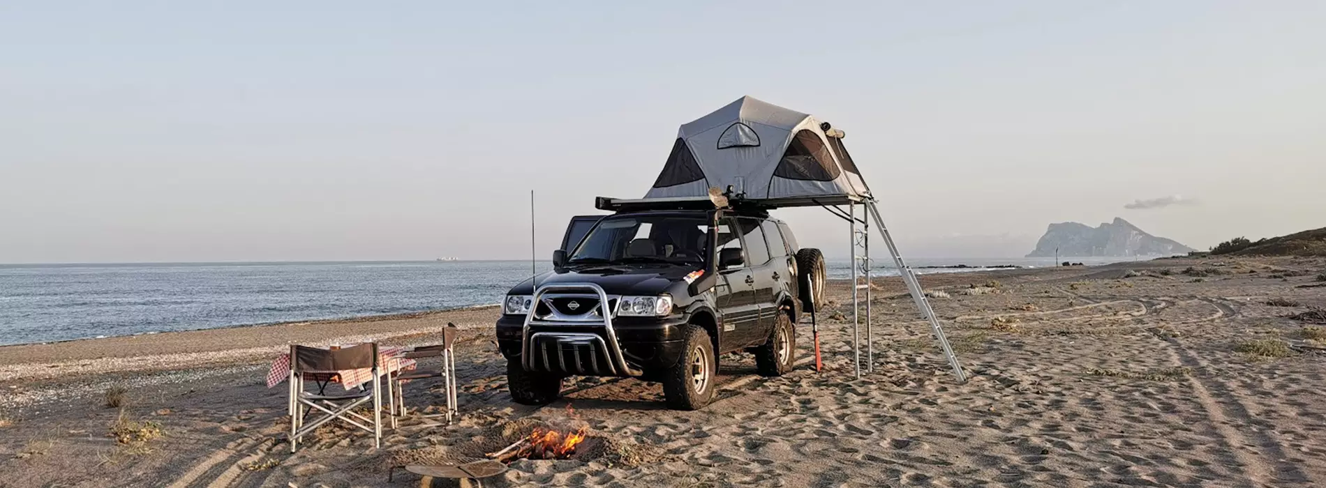 James Baroud Vision beach camping from @mediterran.o