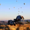James Baroud Vision camping under a balloon show on Turkey by @mediterran.o