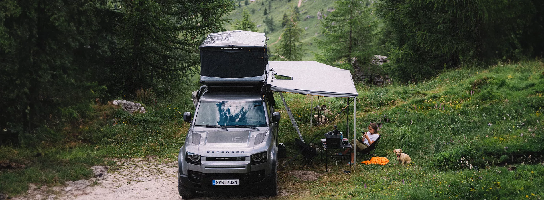 Elvijs Viļevičs @aparaats James Baroud Space on top of his Audi for family camping