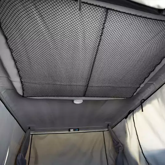 Thermal Insulation Kit from inside the Rooftop Tent focusing on the ceiling