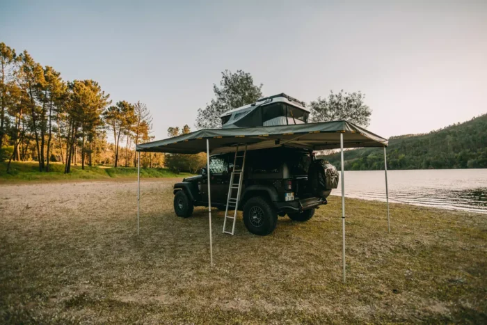 James Baroud Falcon Awning on a rear angle