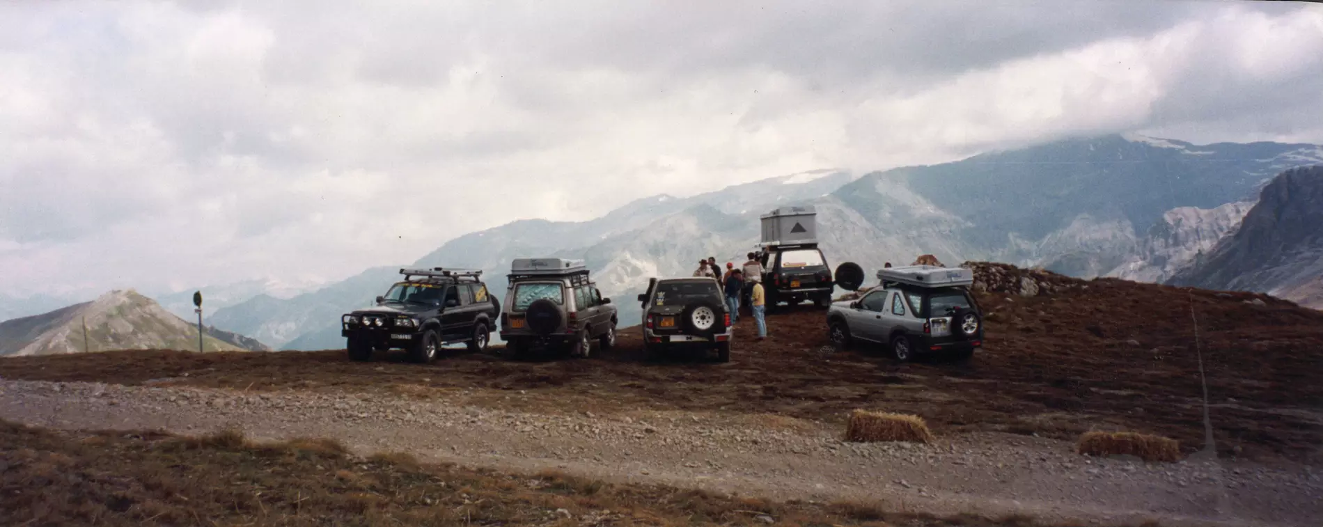 Rooftop tent crew campin g in the 90s