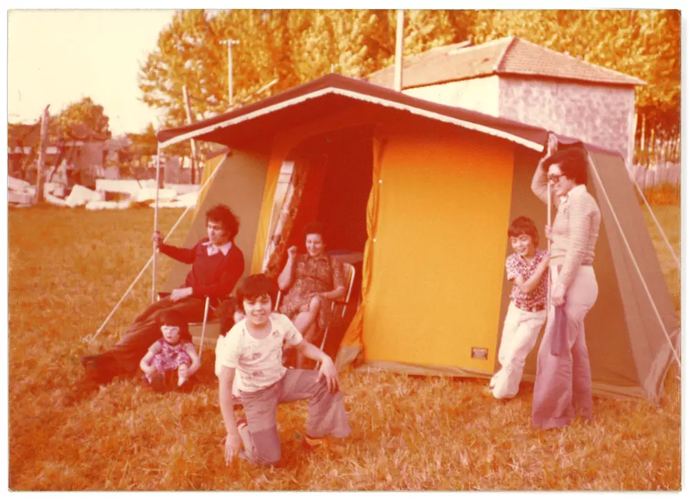Mr Alcino family camping in the 70s