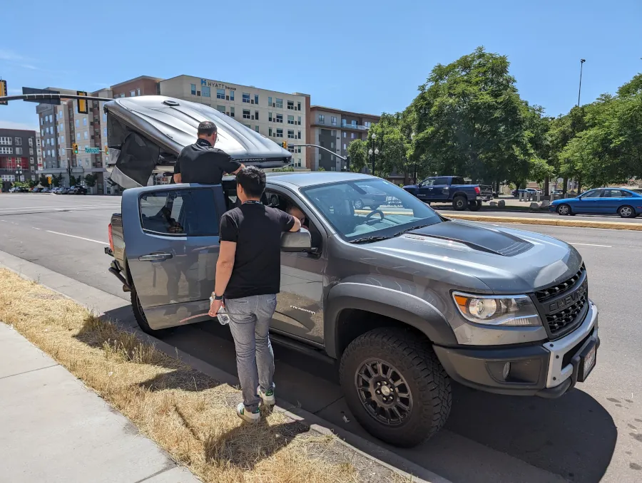 First outdoor adventure with rooftop tents