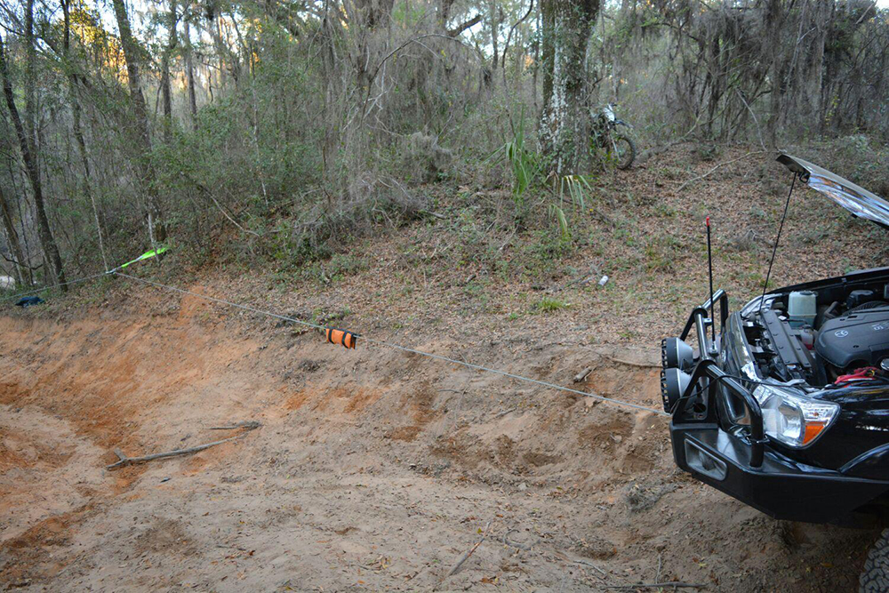 The use of a winch in overlanding