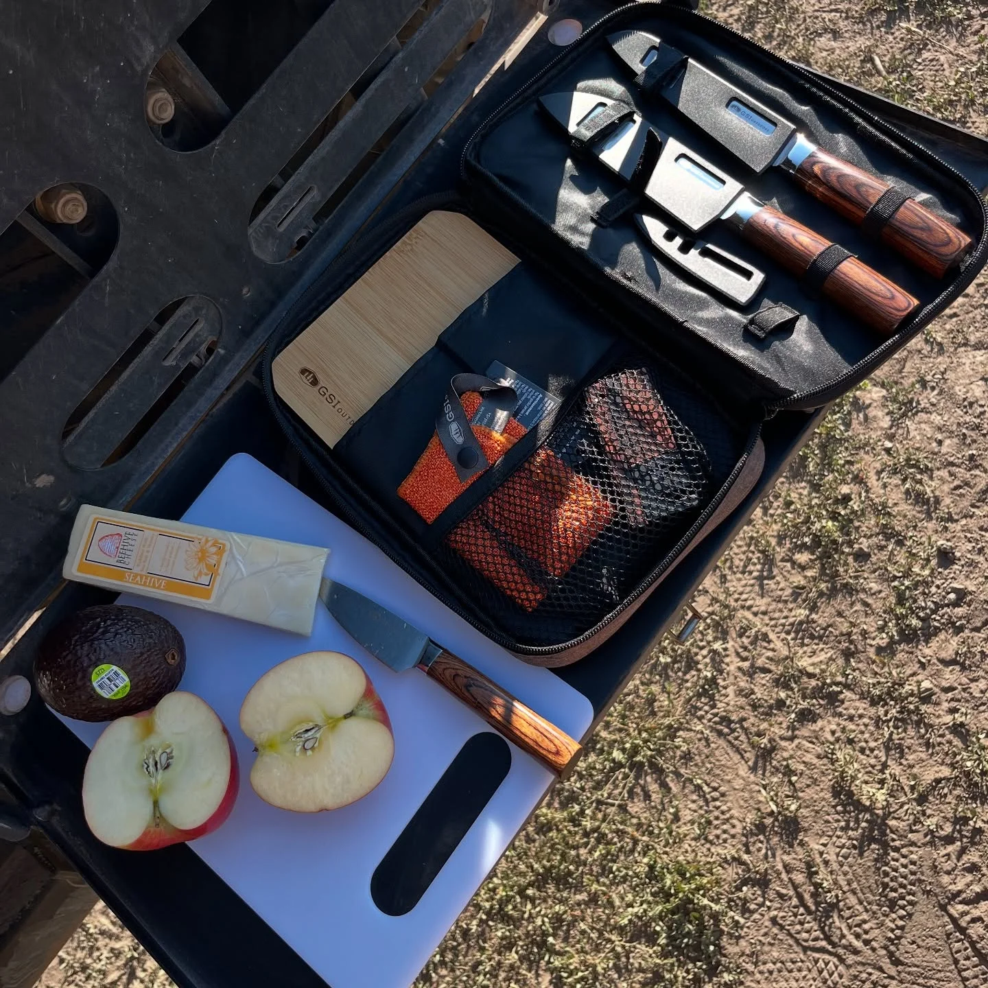 Mack grilling some veggies